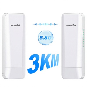 อุปกรณ์เชื่อมต่อเครือข่ายไร้สายแบบจุดต่อจุด รุ่น WB501C ความเร็ว <span class=keywords><strong>450</strong></span> <span class=keywords><strong>Mbps</strong></span> ความถี่ 58 GHz ระยะไกล 3 กม. สำหรับใช้งานภายนอกอาคาร แบบเสียบปลั๊กใช้งานได้ทันที พร้อมระบบจ่ายไฟ PoE - Product Image 1