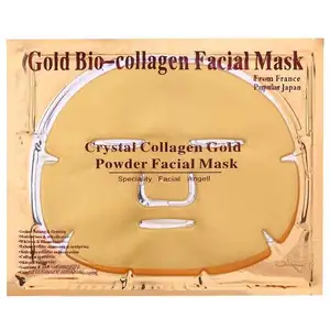Mascarilla facial personalizada para el cuidado de la piel, máscara de gelatina de gel de colágeno de oro de 24k, coreana