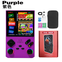 Console de jeu portable L G350 rose/gris/noir 64 Go écran 4 pouces 720p Linux rétro 4 Go de RAM batterie 4000 mAh 40000 jeux PSP jusqu'à 1,5 GHz