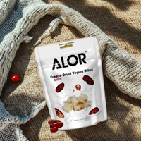 ALOR stok tersedia probiotik Yogurt gigit FD Kurma rasa manis makanan ringan kesehatan anak-anak sampel gratis tersedia paket vakum