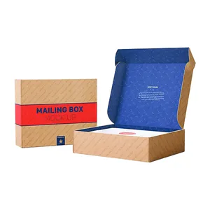 Distribution Collapsible Cardboard Black Embossed Mailer For Custom Mailing Paper Box