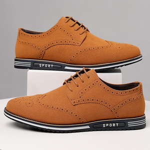 Nuove <span class=keywords><strong>scarpe</strong></span> Casual da <span class=keywords><strong>uomo</strong></span> alla moda <span class=keywords><strong>scarpe</strong></span> britanniche in camoscio basso opaco di <span class=keywords><strong>grandi</strong></span> dimensioni - Product Image 3