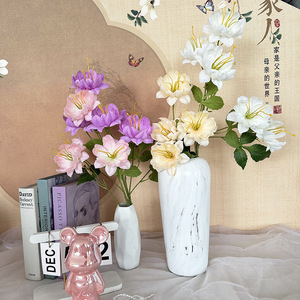 Usine de fleurs artificielles Meiyu Craft, fleurs en soie, lotus des neiges blanc, rose, bleu, violet, accessoires de décoration pour mariage et maison - Product Image 3