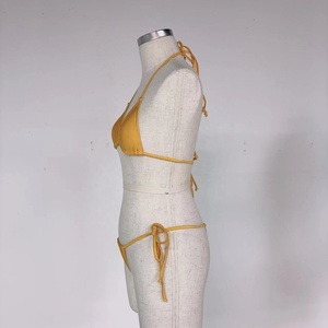 Maillot <span class=keywords><strong>de</strong></span> bain <span class=keywords><strong>2</strong></span> <span class=keywords><strong>pièces</strong></span> à nouer sur le côté, maillots <span class=keywords><strong>de</strong></span> bain sexy, micro string, nouvelle arrivage 2025 - Product Image 4