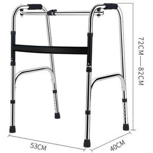 <b>Walker</b> With Handrails Stainless Steel Foldable For Seniors Anti Fall Support <b>Frame</b> Walking Aid - Product Image 4