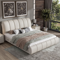 Vente d'usine Ensemble de meubles de chambre à coucher avec rangement Designs modernes Lit double de luxe pour la chambre