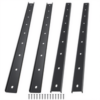 Support en acier profilé en C pour meubles, renfort dissimulé pour plateau de table en bois massif, épaississeur robuste pour le travail du bois DIY