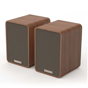 ลำโพงบลูทูธแบบแอคทีฟ HiFi 60W คู่ วัสดุไม้ ดีไซน์แบบ Bookshelf ระดับเสียง 85dB SNR ปรับเสียงแหลมเบสได้ ตู้ลำโพงสไตล์เรโทร สำหรับโฮมเธียเตอร์ คอมพิวเตอร์ตั้งโต๊ะ ทีวี คาราโอเกะ - Product Image 3