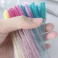 Applicateurs jetables en plastique OYL pour mascara, 50 pièces/sac et kit d'applicateurs pour greffe et extension de cils