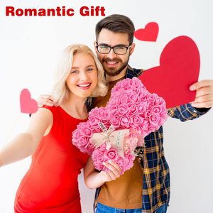 Preserved Rose Teddy Bear Gift Box with Greeting Card-Handmade for Wedding Mother's Day Anniversary & Birthday Gifts - Product Image 2