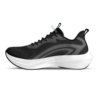 Chaussures de course tissées personnalisées avec logo imprimé en offset, semelle extérieure en caoutchouc durable, baskets de sport pour hommes pour les grossistes