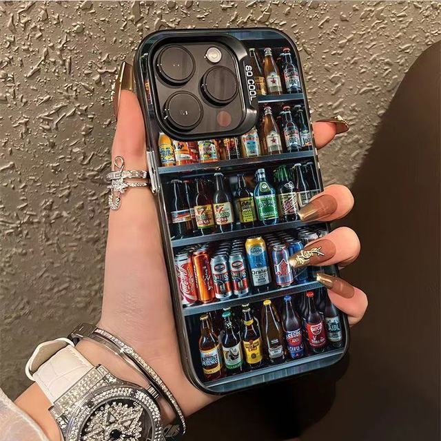 Creative Summer for 17/16/14/12/11 Hard Case with 3D Ins Style Design PC+TPU Material Shockproof & Phone Grip