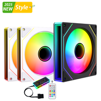 LOVINGCOOL Kipas RGB 120mm Terbaru untuk Casing PC DIY ATX & Pendingin OEM Komputer Game CPU Cooler Kipas ARGB Heatsink Terbaik