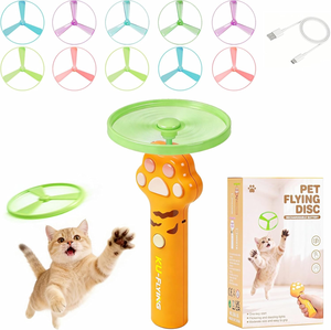 Nuovo Lanciatore di Giocattoli per <span class=keywords><strong>Gatti</strong></span> 2026, Giocattolo Interattivo Elettrico per <span class=keywords><strong>Gatti</strong></span> da Interno con LED Luminosi per Caccia ed Esercizio - Product Image 1