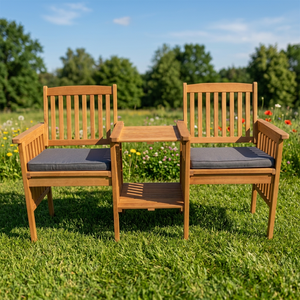 OEM ODM Solid Wood Contemporary Paulo <b>Bench</b> <b>Cushioned</b> Seat Exterior Interior Garden Outdoor - Product Image 6