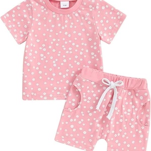 Conjunto de 2 Piezas de Top y Pantalones, Ropa de Invierno para Bebés/Niños Pequeños, Unisex, Tejido Jersey Transpirable, Sudadera Informal Elegante, Pantalones Deportivos - Product Image 4