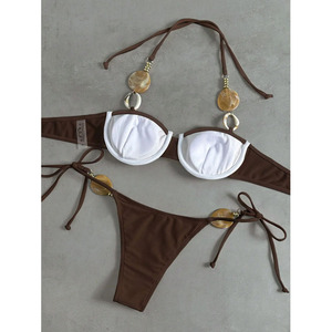 2026 Vente en gros de maillots de bain brésiliens, bikinis 2 pièces, <span class=keywords><strong>mini</strong></span> micro bikinis sexy imprimés, vente en gros - Product Image 6
