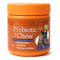 Disponible en stock : Friandises à mâcher probiotiques pour chats et chiens – Complément naturel doux pour la santé digestive et le soutien immunitaire – Soin quotidien