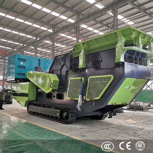 Concasseur mobile de type chenillé pour le recyclage des déchets de construction et du béton, machine de concassage de pierres à vendre à Dubaï - Product Image 3