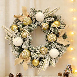 Nouvelle Guirlande Décorative Murale d'Intérieur 2026, Faite à la Main, Écologique, Moderne, en Plastique, pour Halloween et Noël, avec Ruban Doré - Product Image 5