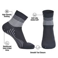 Chaussettes de compression de cheville personnalisées en gros 20-30 mmHg avec soutien de la voûte plantaire, séchage rapide, respirantes, antibactériennes pour la course, le cyclisme et l'entraînement