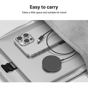 <span class=keywords><strong>Chargeur</strong></span> sans fil magnétique rapide 15W certifié Qi2, compatible <span class=keywords><strong>MagSafe</strong></span>, pour smartphone - Product Image 4