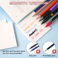 Notes autocollantes transparentes claires imperméables auto-adhésives translucides blocs-notes autocollants pour livres annotation bureau scolaire