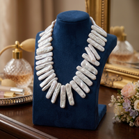 Perles d'eau douce naturelles Edwin en gros, petites barres argentées, forme baroque, blanches, qualité AAA, 5*21mm, excellente qualité pour la fabrication de bijoux