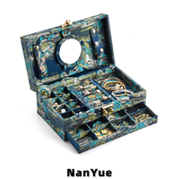 Nouvelle boîte à bijoux rectangulaire de grande capacité de style chinois, boîte de présentation multifonctionnelle pour collection de bijoux pour femmes, boîte cadeau de mariage