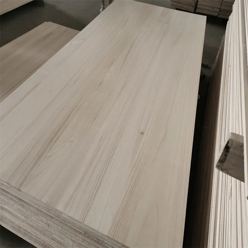 AB grade bleached paulownia board 25mm coffin board directly supply drawer use 12/15mm paulownia board