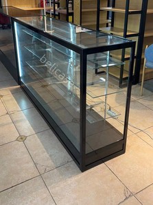 6 piedi di vetro per la visione Extra bancone per la vendita al dettaglio con telaio in alluminio con luci mobili da esposizione con chiusura a chiave - Product Image 4