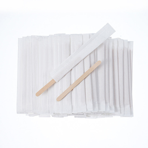 Bâtonnets à mélanger jetables en bois de bouleau naturel pour petits gobelets et accessoires de café – Fourniture professionnelle - Product Image 1