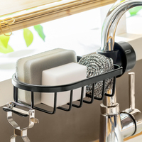 Organisateur d'accessoires de salle de bain personnalisé et durable pour arrière-cuisine Installation facile Support de drainage Support de rangement pour évier