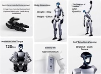 Duygusal Zekalı, WiFi Bağlantılı Walker Tienkung İnsansı Robot, 35kg, 132x450x200mm