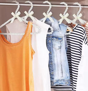 Cintres <span class=keywords><strong>en</strong></span> tissu perlé <span class=keywords><strong>en</strong></span> gros, cintres à vêtements économiques, best-sellers pour les magasins de vêtements - Product Image 2