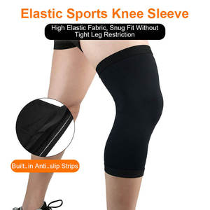Genouillère Élastique Basique WHX0019 en Polyester, Spandex, Latex, Silicone Respirant, Soutien de Compression pour la Marche Quotidienne - Product Image 4