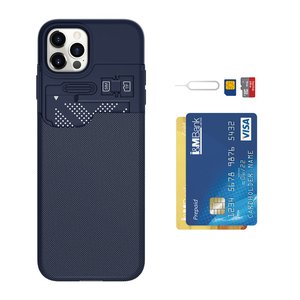 Porta carte di credito custodia protettiva in plastica TPU antiurto custodia a portafoglio per iPhone 13 12 <span class=keywords><strong>Case</strong></span> - Product Image 6