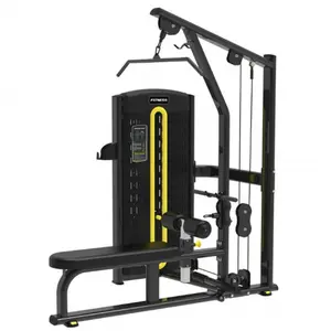 Fitness-Fitness geräte Kommerzielle Dual Functional Lat Pull Down High Pulley Sitzreihen maschine