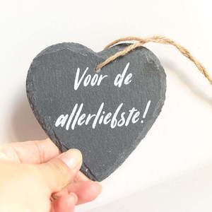 Cadeau <span class=keywords><strong>Avis</strong></span> suspendu Ardoise décorative avec corde de retenue comme plaque signalétique Panneau de porte Ardoise Tableau mémo en forme de cœur pour l'écriture - Product Image 1