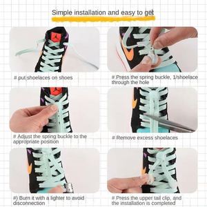 Coolstring Premium 8mm Flat Thickened Polyester Mesh Oval 100cm Colorful Shoelaces for Casual <b>Shoes</b> Canvas Decorative Boots - Product Image 3