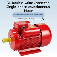 Moteur électrique domestique à induction CA série YL 0,75 kW 4P 4 pôles 1400 tr/min à double condensateur monophasé asynchrone