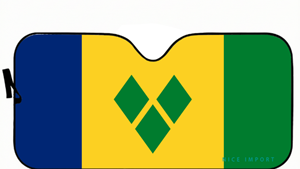 Parasol plegable para parabrisas con bandera de Samoa, de 1 pieza, para <span class=keywords><strong>coche</strong></span>, SUV, camión, bloqueador de rayos UV, mantiene el vehículo fresco - Product Image 2