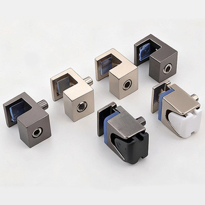 Soporte para Estantes de Vidrio Haidibos, Aleación de Zinc, Diseño Moderno y Simple, para Estantes de Vidrio y Madera, Soporte de Partición - Product Image 1