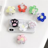 Supports de téléphone magnétiques promotionnels en acrylique avec impression UV, effet sable mouvant liquide, pour sublimation, accessoires et poignées PopSockets