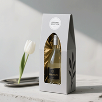 Boîte d'emballage de luxe en carton rigide pour vin et soda, couleurs personnalisables, logo, fermeture magnétique, matériaux recyclés, gaufrage personnalisé