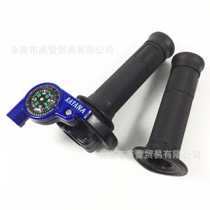 Guidon de moto pour véhicule tout-terrain et VTT, avec boussole anti-perte et levier d'accélérateur rotatif - Product Image 5