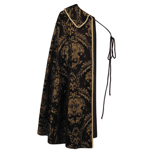 Capa Tudor para Hombre, Disfraces Medievales Renacentistas, Chal Steampunk, Capa <span class=keywords><strong>de</strong></span> Hombro Descubierto, Disfraz <span class=keywords><strong>de</strong></span> Rey Tudor Noble, Capa <span class=keywords><strong>de</strong></span> un Solo Hombro - Product Image 4