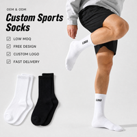 Chaussettes de sport en coton respirantes, décontractées, à séchage rapide, pour hommes et femmes, course à pied, marche, bureau, légères, personnalisables