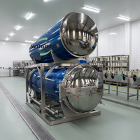 Autoclave Industriel Automatique Neuf à Immersion d'Eau Haute Température et Haute Pression pour la Stérilisation Alimentaire