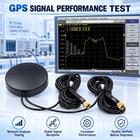 Antenne GPS double étanche IP67, antenne externe adhésive magnétique de haute qualité pour communication, 28dBi SMA